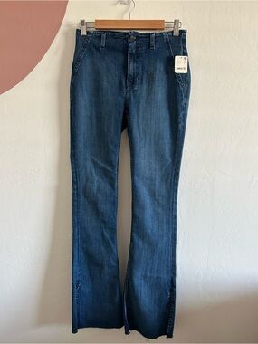 We The Free, Free People Jeans Women's Size 28 Blue Fitted Flare